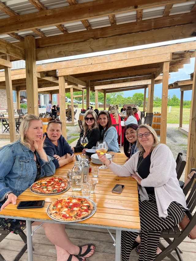 Nothing beats woodfired pizza & wine